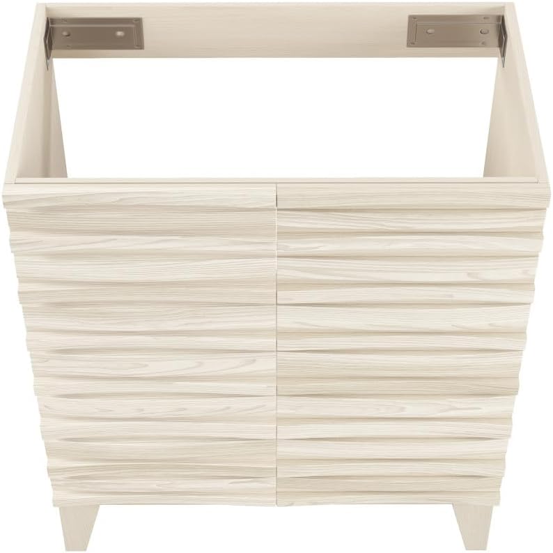 Swiss Madison Cascade 30" Freestanding Bathroom Vanity Cabinet Without Top in White Oak