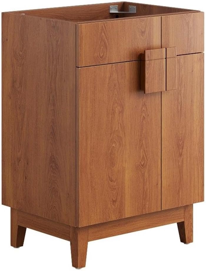 Modway EEI-6399-WAL Miles 24” Bathroom Vanity Cabinet (Sink Basin Not Included), Walnut