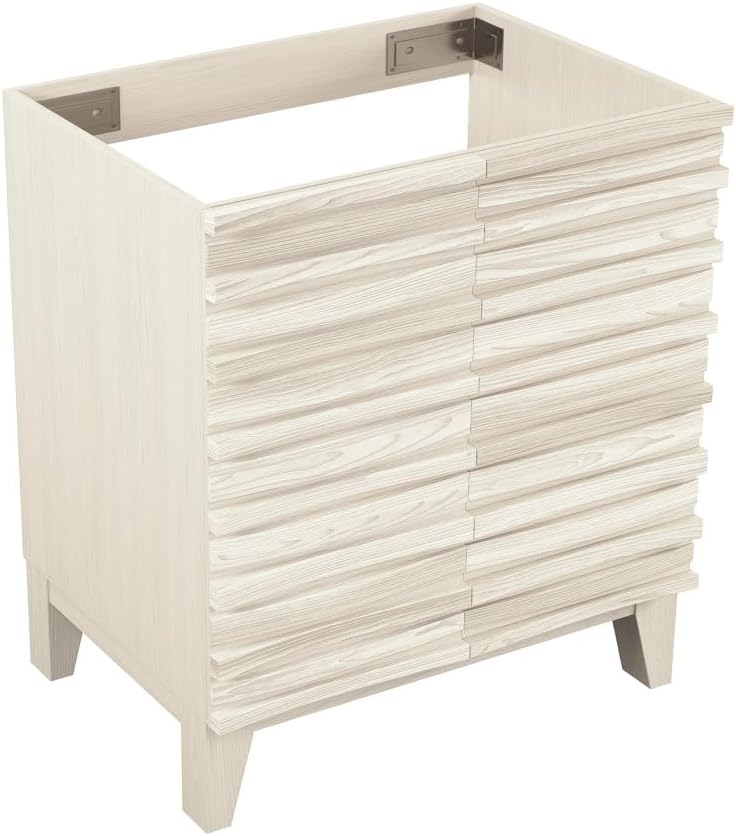 Swiss Madison Cascade 30" Freestanding Bathroom Vanity Cabinet Without Top in White Oak