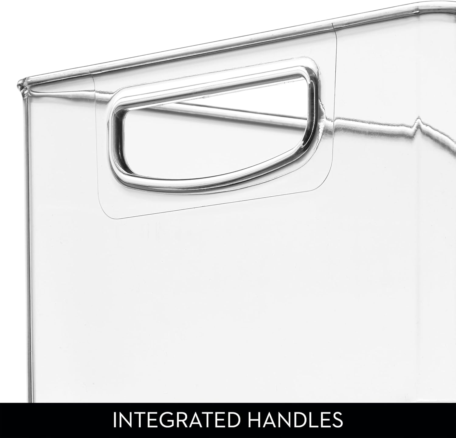 iDesign Stackable Storage Bin - Organizer Bin for Kitchen and Pantry, Clear, Made in USA