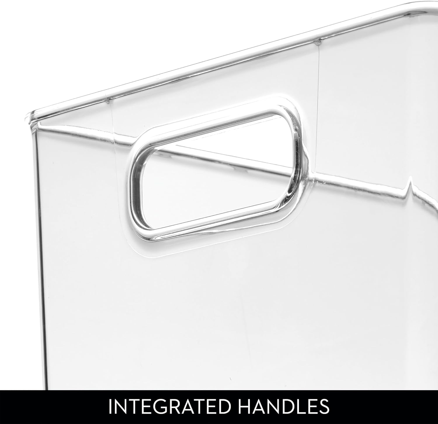 iDesign Large Clear Plastic Storage Bin for Bathroom or Vanity, Organizer for Hair Tools & Shampoo Bottles