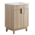 Modway Miles Vanity, White Walnut