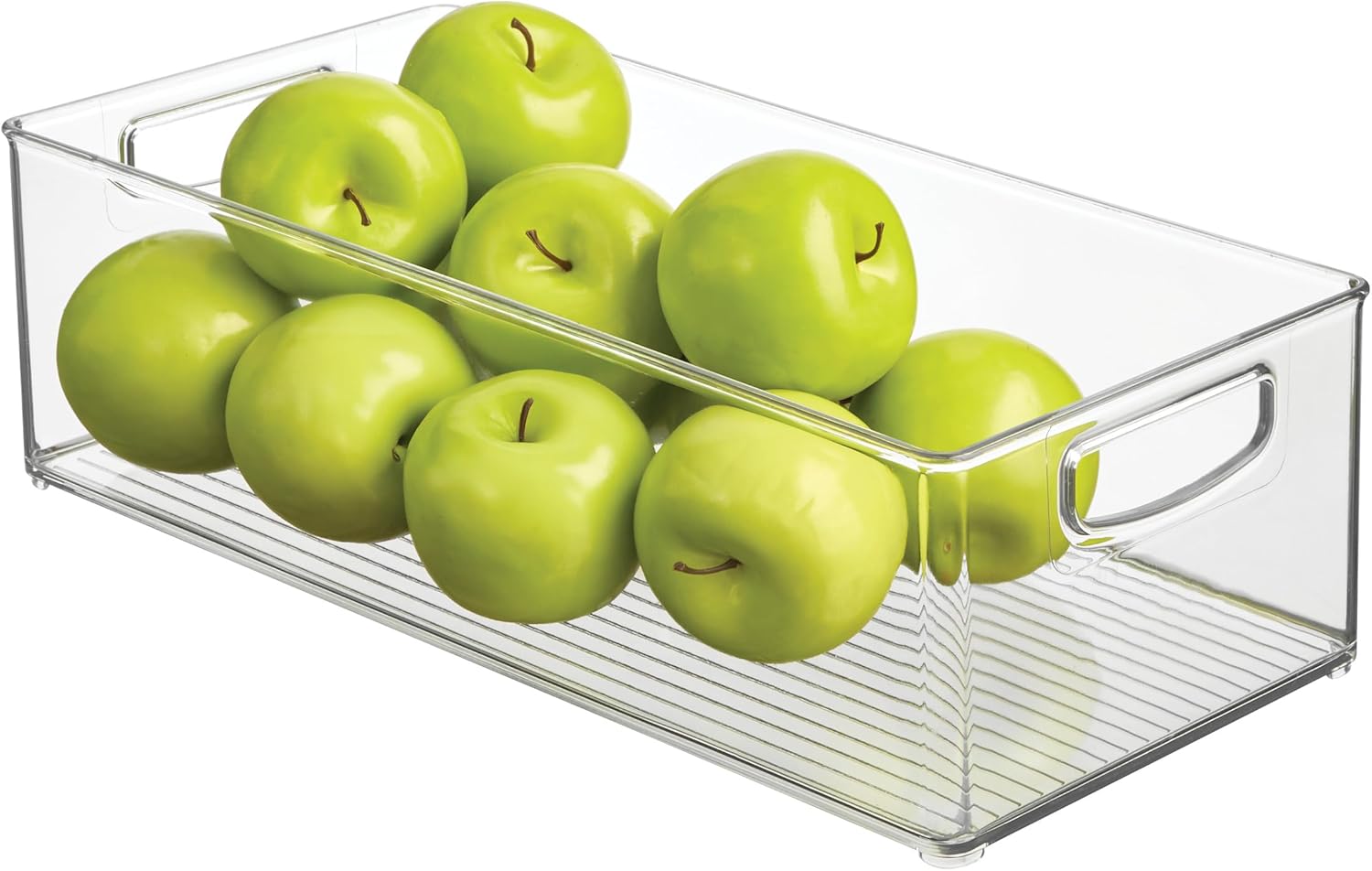 iDesign Stackable Storage Bin - Organizer Bin for Kitchen and Pantry, Clear, Made in USA