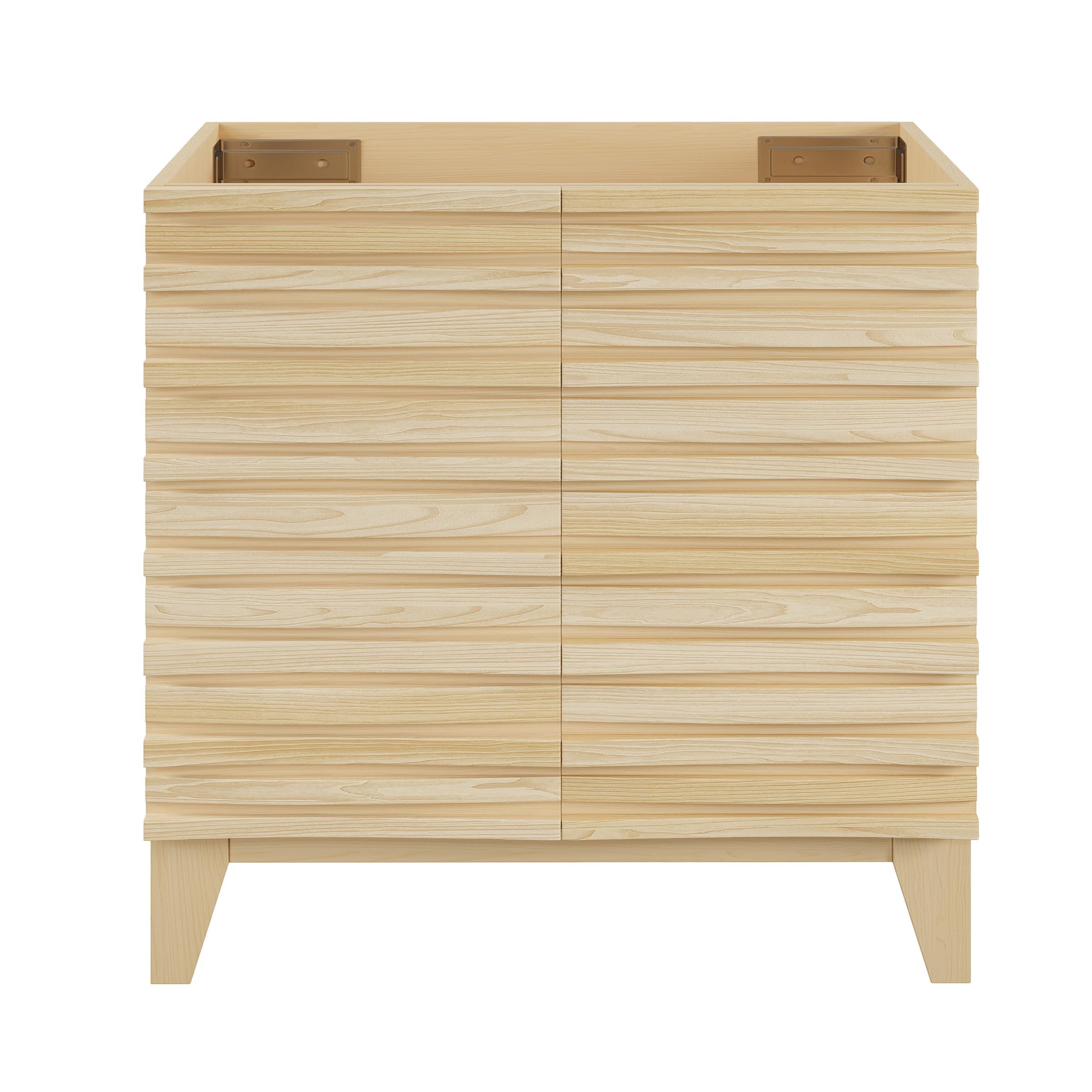 Swiss Madison Cascade 30" Freestanding Bathroom Vanity Cabinet Without Top in White Oak