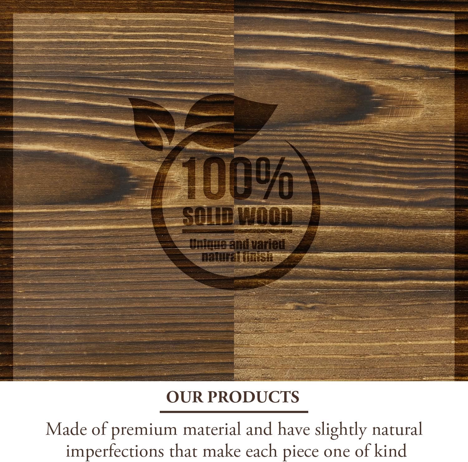 MyGift 5.5 Foot Tall Rustic Burnt Solid Wood Over The Toilet Decorative Ladder Standing Shelf, 3 Tier Bathroom Organizer Leaning Storage Shelves Rack Stand