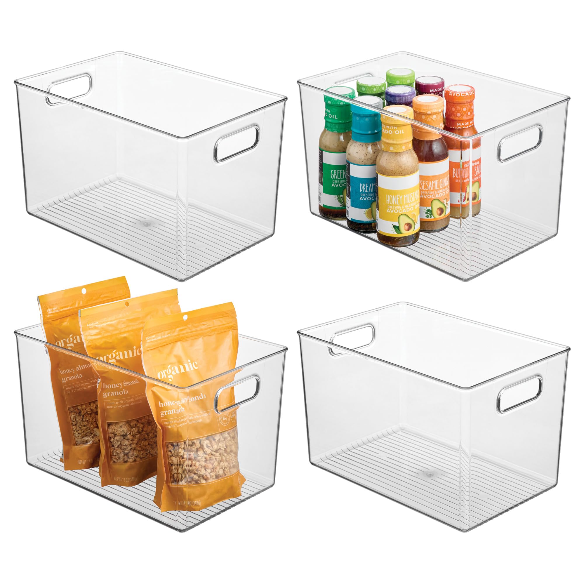 iDesign Large Clear Plastic Storage Bin for Bathroom or Vanity, Organizer for Hair Tools & Shampoo Bottles