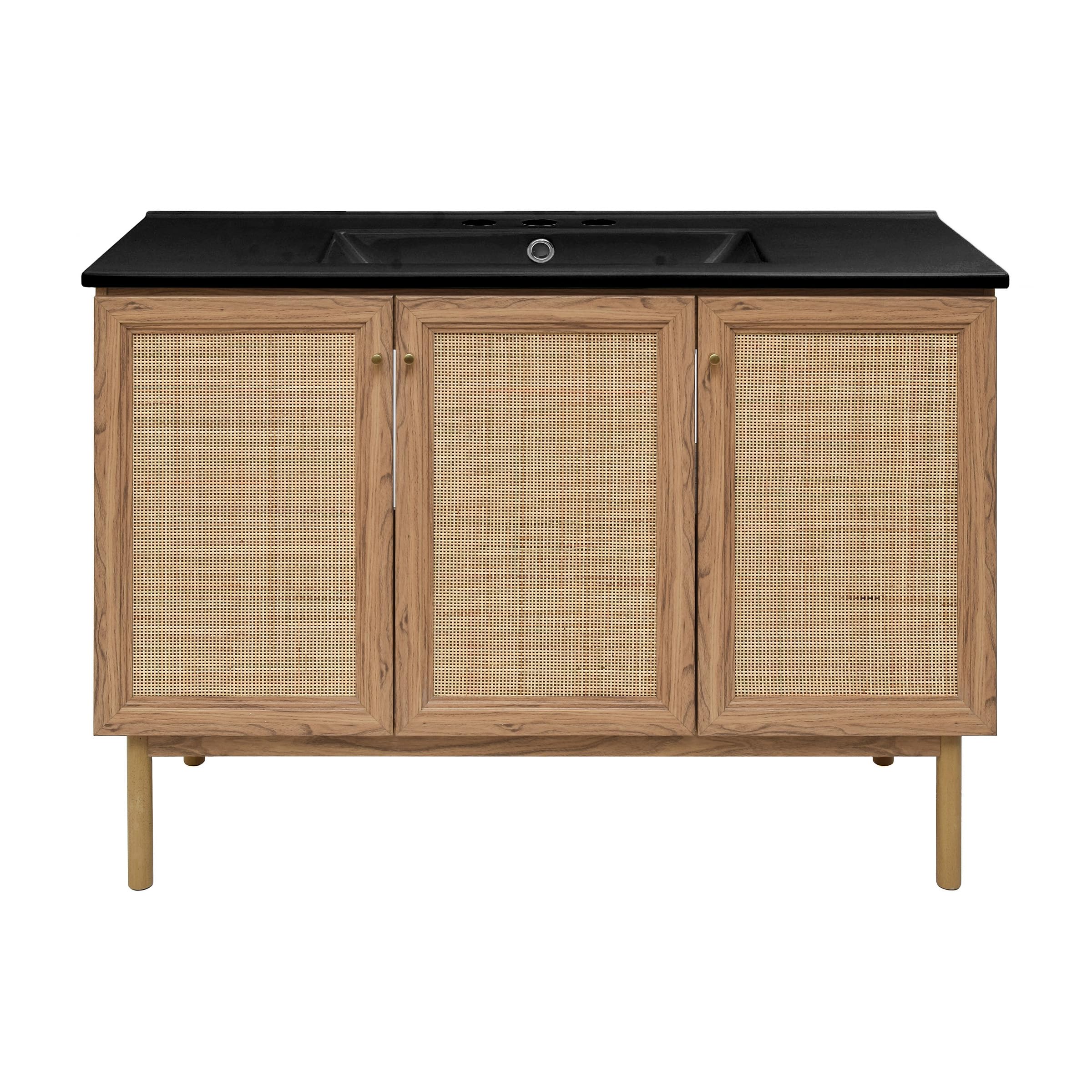 Swiss Madison Classe 24" Bathroom Vanity in Dark Walnut Cabinet Only Bath Sink Cabinet Sink Included