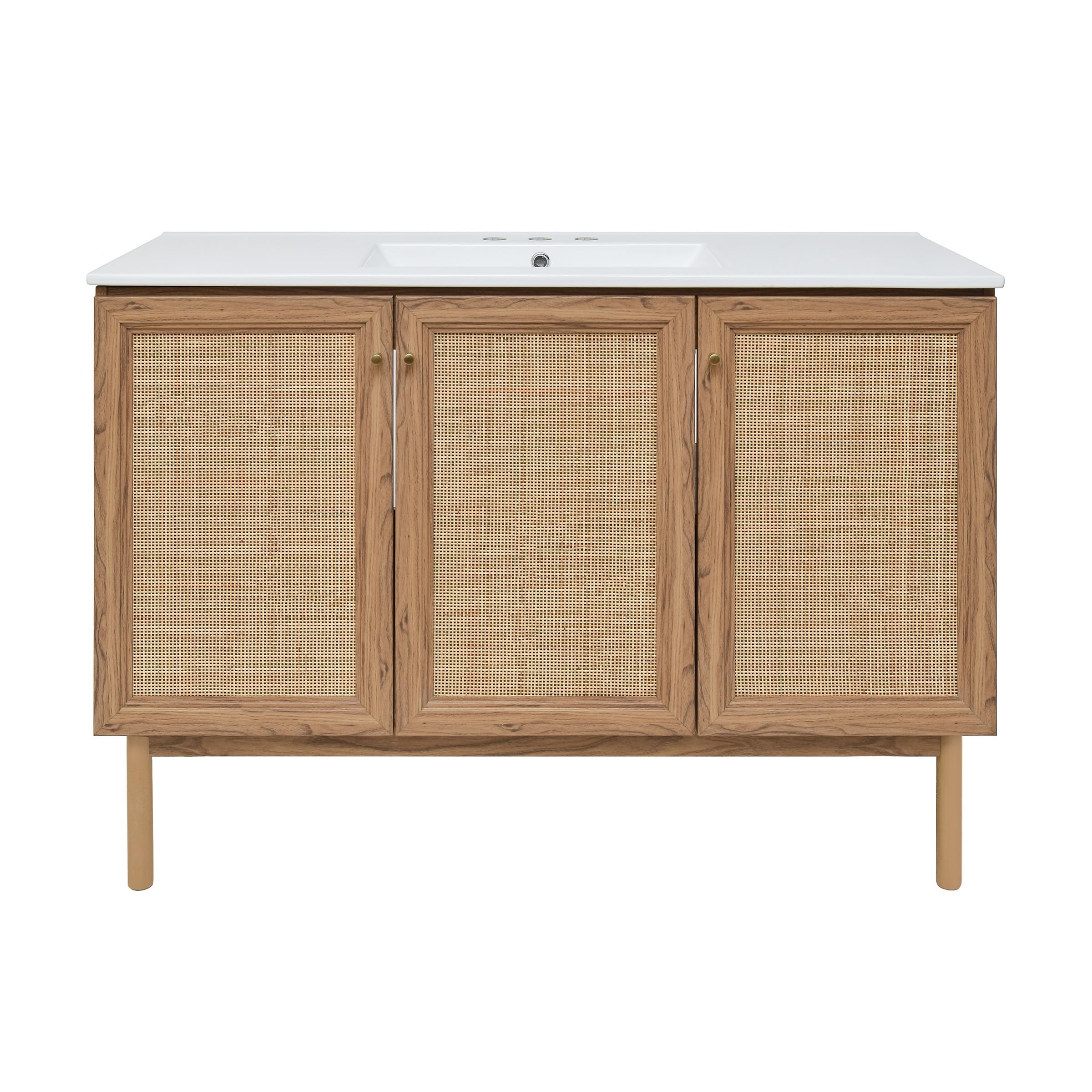 Swiss Madison Classe 24" Bathroom Vanity in Dark Walnut Cabinet Only Bath Sink Cabinet Sink Included