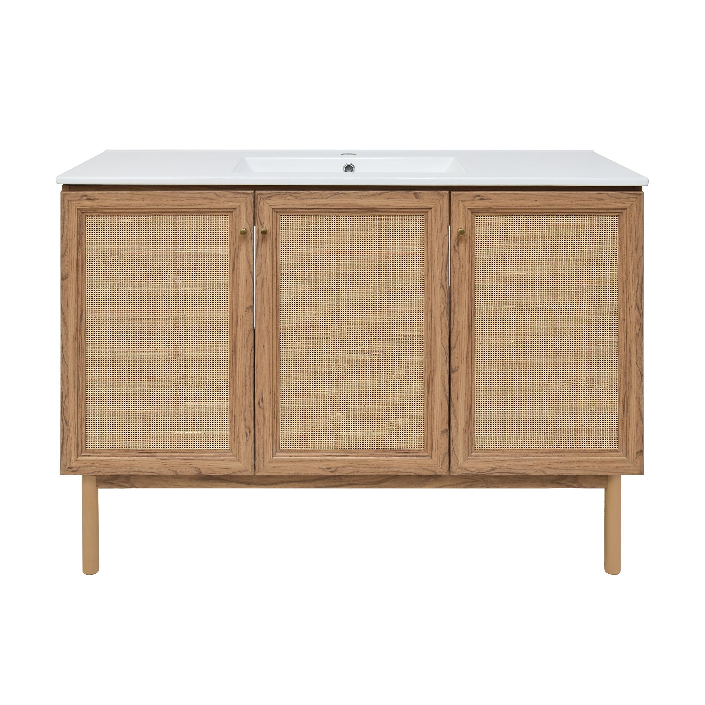 Swiss Madison Classe 24" Bathroom Vanity in Dark Walnut Cabinet Only Bath Sink Cabinet Sink Included